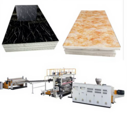 Buy 30 Meters Line Length UV Board Extrusion Line Twin Screw Extruder Water Cooling System online manufacture